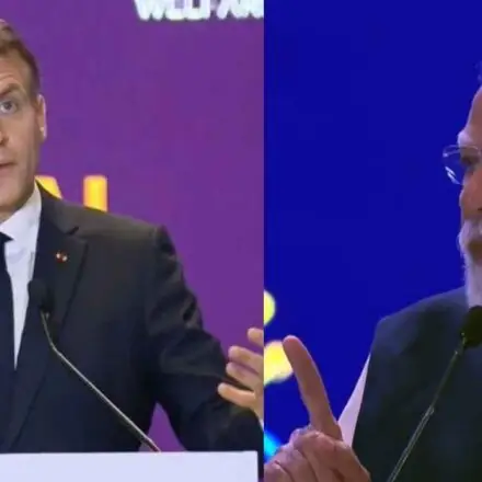 Emmanuel Macron urges PM Modi to ban social media for under-15s at India AI Summit