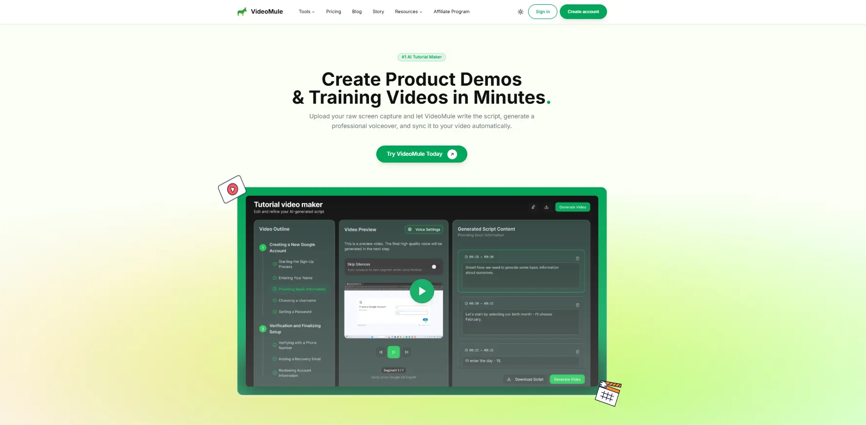 AI video creation tool VideoMule for fast and scalable video production 1