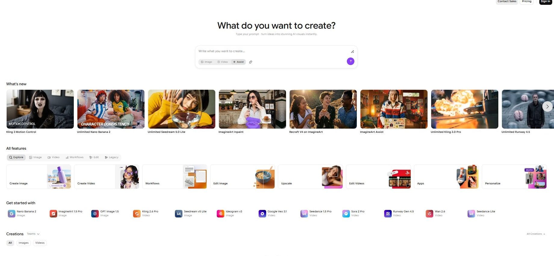 ImagineArt: best all-in-one AI creative suite for content creation